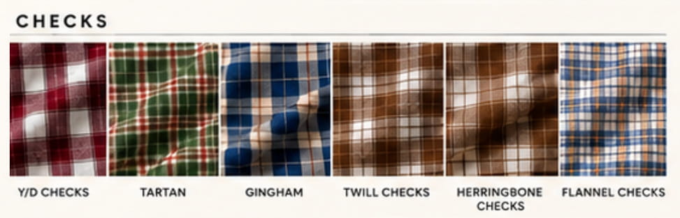 Checks fabrics
