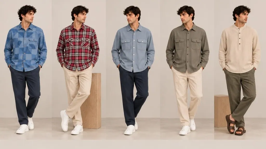 Menswear lookbook styles from Gupta