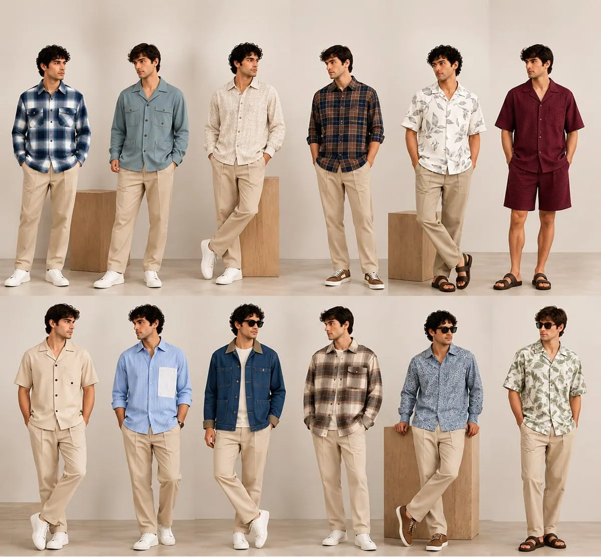 Menswear lookbook sample from Gupta