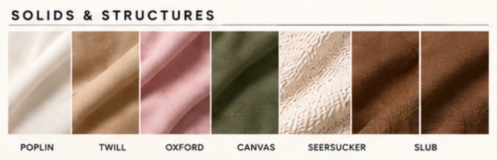 Solid fabrics