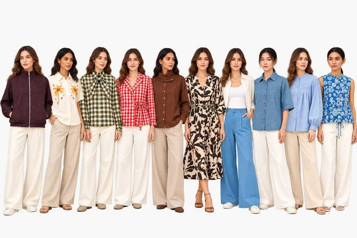 Womenswear lookbook sample from Gupta